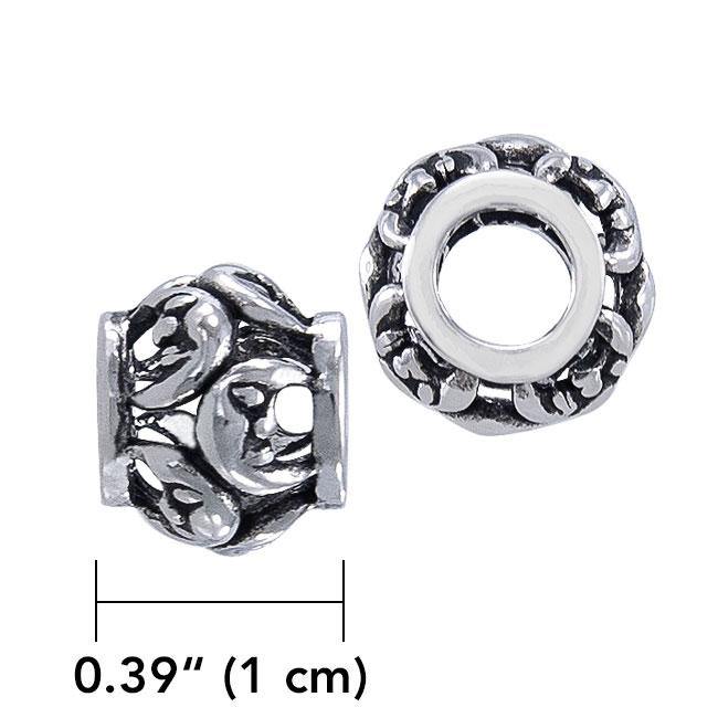 Crescent Moon Sterling Silver Bead TBD201 - Jewelry
