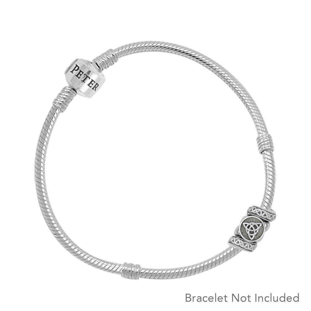 Triquetra with Celtic Accented Silver Bead TBD363 - Jewelry