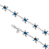 Inlaid Turtle Silver Bracelet TBG005 - Jewelry