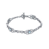 Celtic Knots Silver Bracelet TBG097 - Jewelry