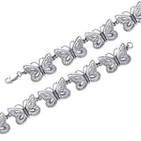 Channeling the butterflyโ€s spirit ~ Sterling Silver Jewelry Link Bracelet TBG220 - Jewelry