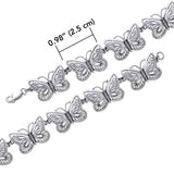 Channeling the butterflyโ€s spirit ~ Sterling Silver Jewelry Link Bracelet TBG220 - Jewelry