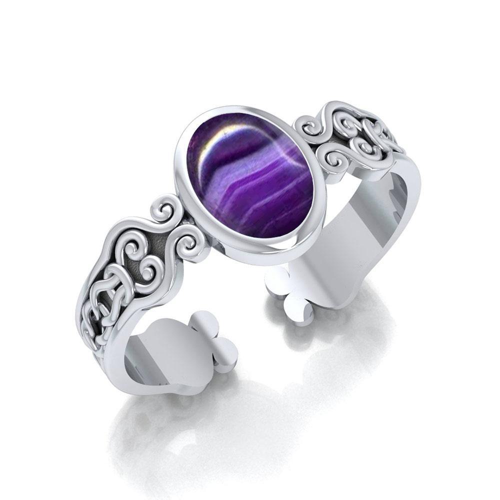 Celtic Knot Spiral Cuff Bracelet TBG278 - Jewelry