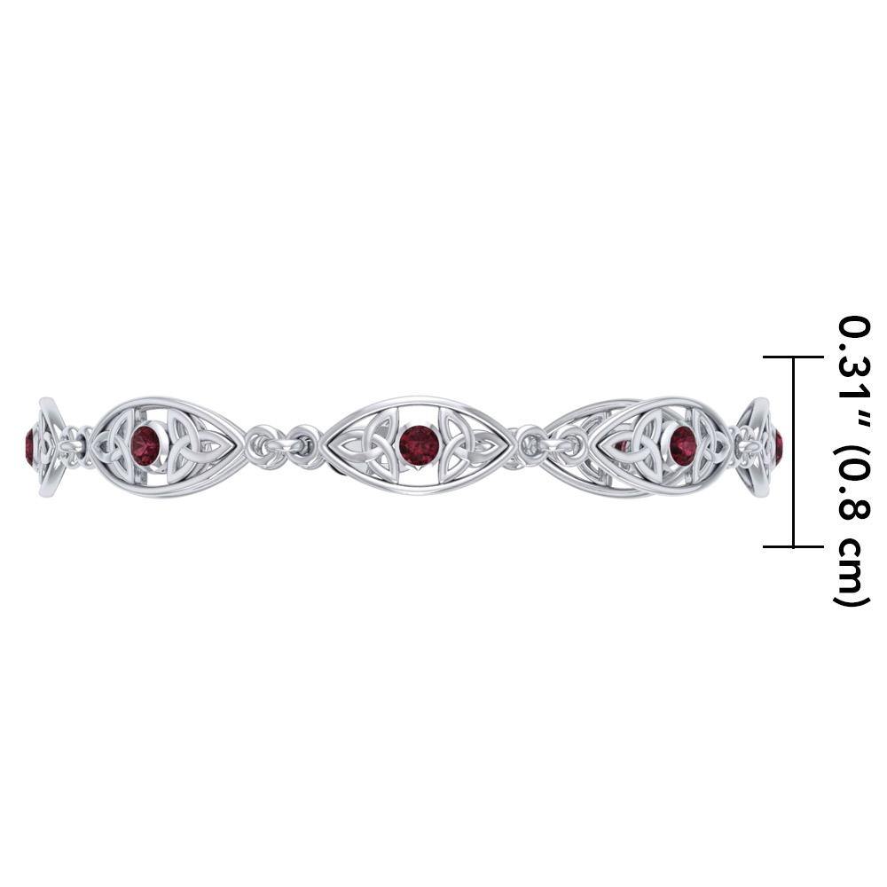 Triquetra Silver Bracelet TBG348 - Jewelry