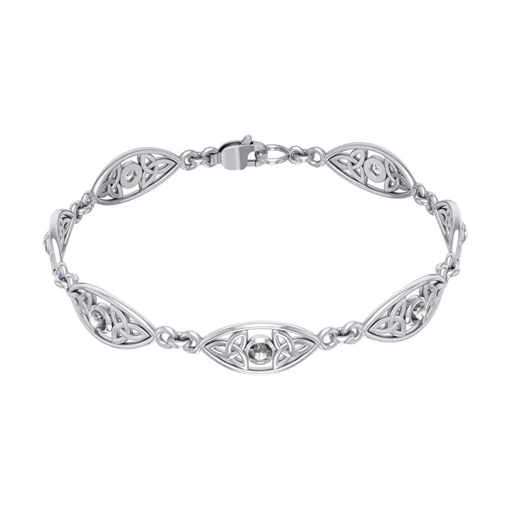 Triquetra Silver Bracelet TBG348 - Jewelry
