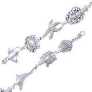 Breathing in the Sealife ~ Sterling Silver Link Bracelet TBG352