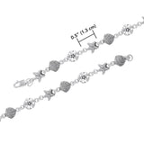 Beach is Life ~ Sterling Silver Jewelry Link Bracelet TBG451 - Jewelry