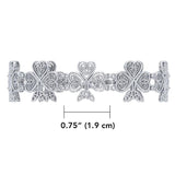 Celtic Knot Shamrock Link Bracelet TBG768 - Jewelry