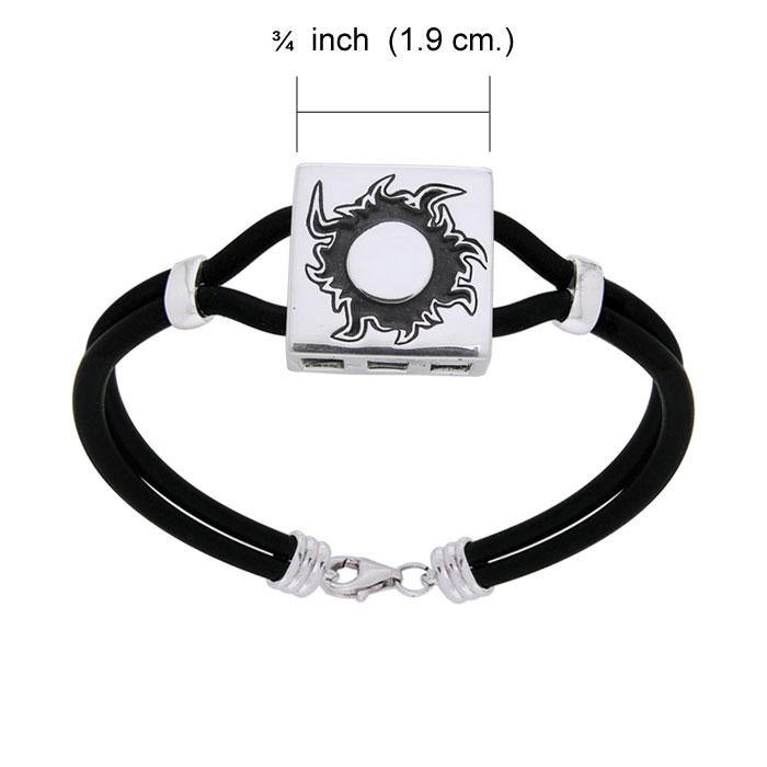 Blazing Sun Leather Cord Bracelet TBL196 - Jewelry