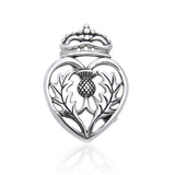Speak bravery and honor ~ Sterling Silver Scottish Thistle Pin TBR184 - Jewelry