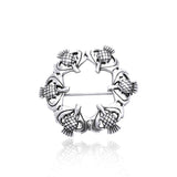 Wear the Scottish pride ~ Sterling Silver Thistle Pin TBR193 - Jewelry