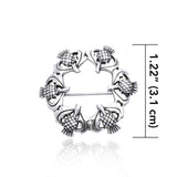 Wear the Scottish pride ~ Sterling Silver Thistle Pin TBR193 - Jewelry