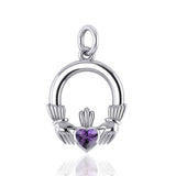 Celtic Claddagh Silver Charm TC318 - Jewelry