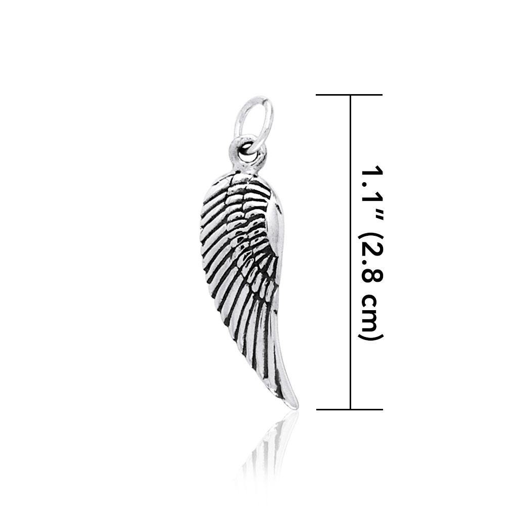 Angel Wing Silver Charm TCM309 - Jewelry