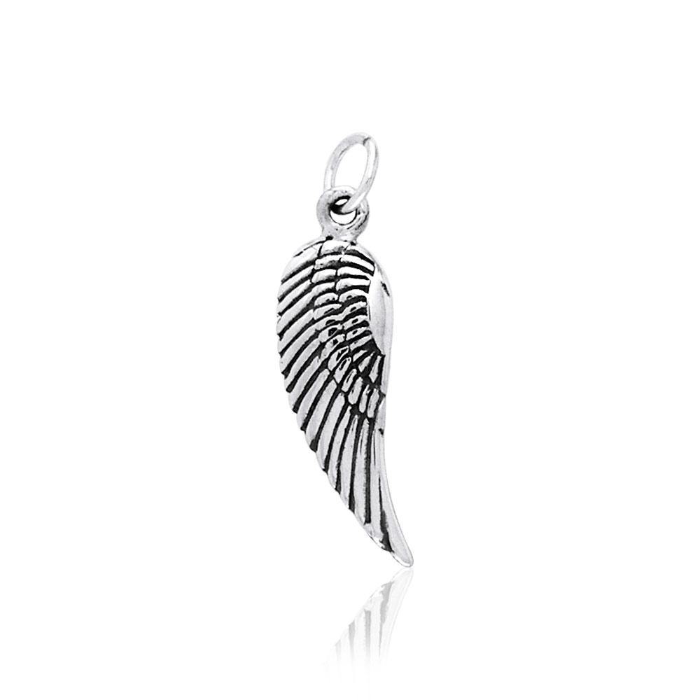 Angel Wing Silver Charm TCM309 - Jewelry