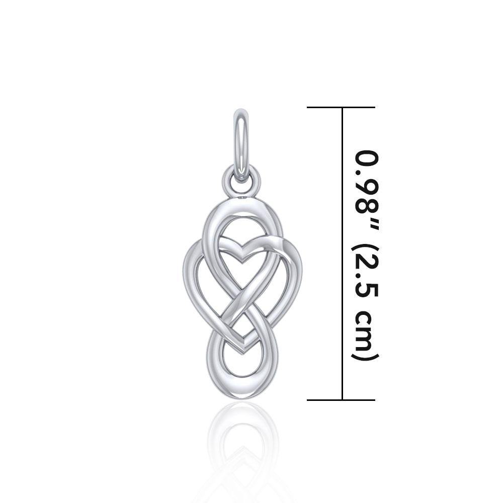 Celtic Infinity with Heart Sterling Silver Charm TCM623 - Jewelry