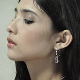 Celtic Knot Crescent Moon Earrings TE1125 - Jewelry