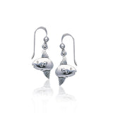 The most docile Sunfish in the deep blue sea ~ Sterling Silver Jewelry Hook Earrings TE2189 - Jewelry