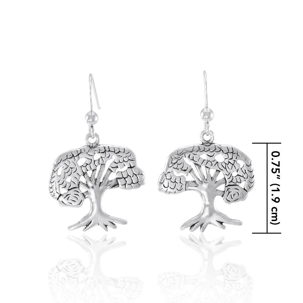 Tree of Life Sterling Silver Earrings TE222 - Jewelry