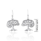 Tree of Life Sterling Silver Earrings TE222 - Jewelry