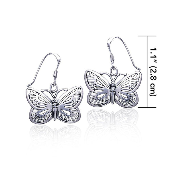 BUTTERFLY - フッチ(^^) Butterflies are my friends ~ Sterling Silver Butterfly Hook