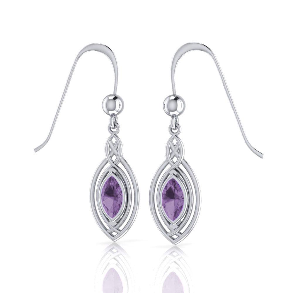 Woven Cabochon Earrings TE872 - Jewelry
