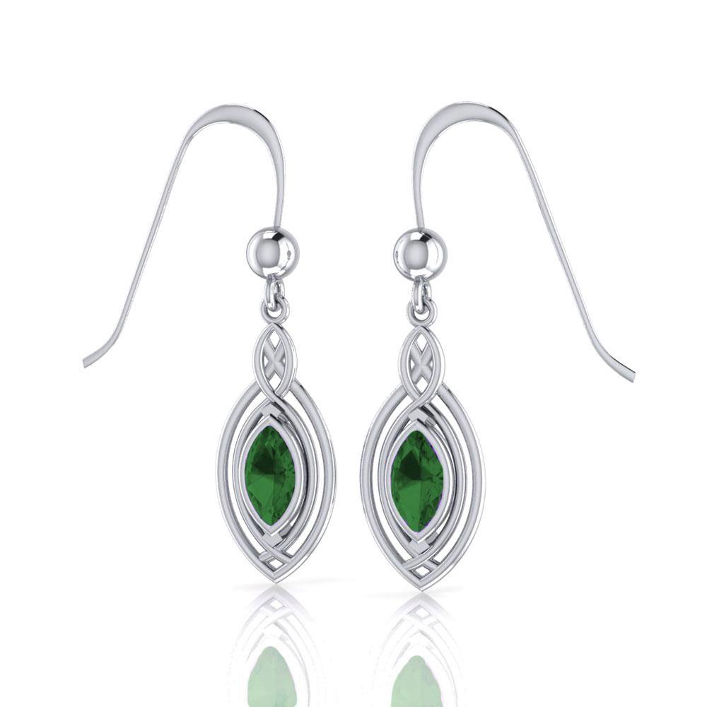 Woven Cabochon Earrings TE872 - Jewelry