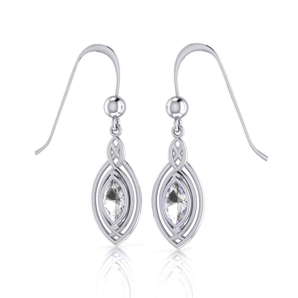 Woven Cabochon Earrings TE872 - Jewelry