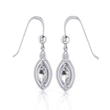 Woven Cabochon Earrings TE872 - Jewelry