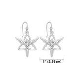Angel Trinity Knot Sterling Silver Earrings TER1074 - Jewelry