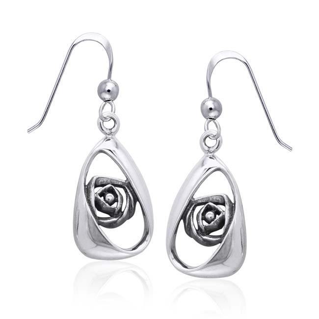 Artistry Rose Silver Earrings TER1144 - Jewelry