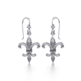Fleur De Lis Sterling Silver Earrings TER117