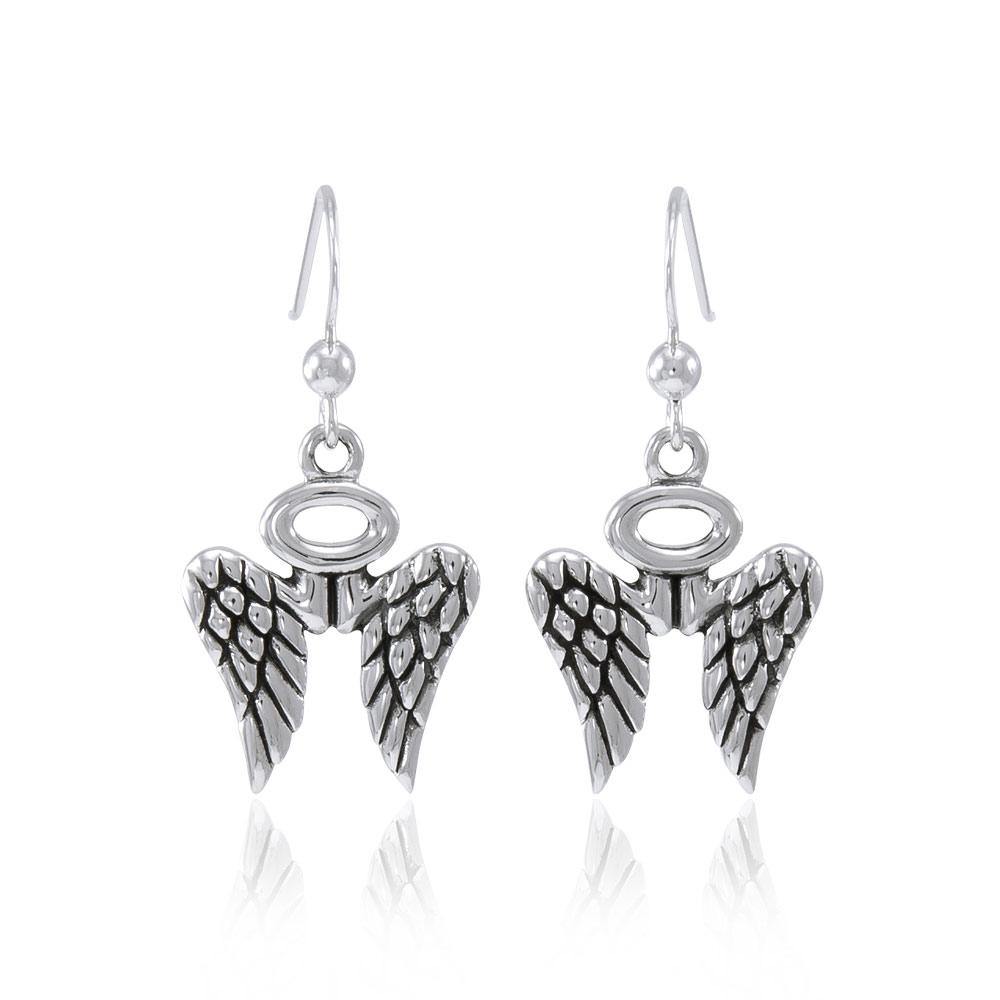 Angel Wings Halo Earrings TER1618 - Jewelry