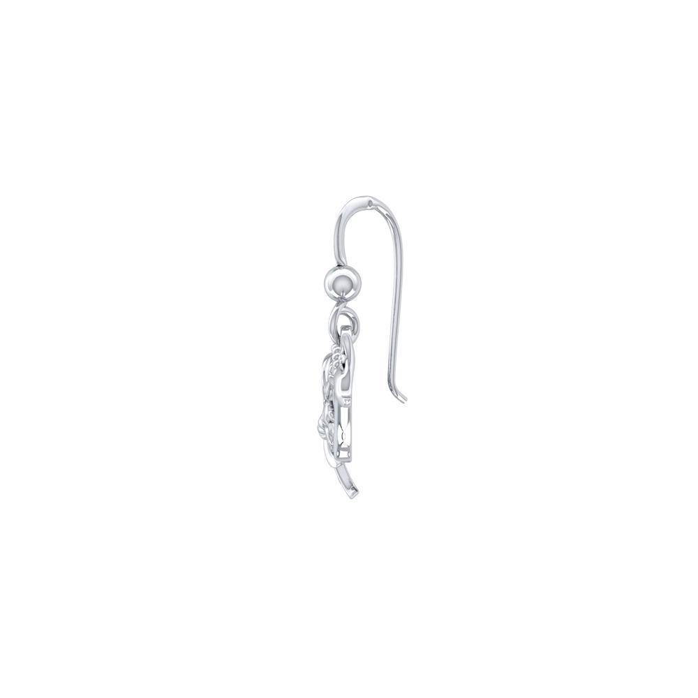 Tranquil guardians of the sea ~ Sterling Silver Whale Filigree Hook Earrings Jewelry TER1711 - Jewelry
