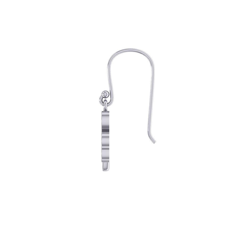 Enamel Shamrock Clover Silver Earrings TER1718 - Jewelry