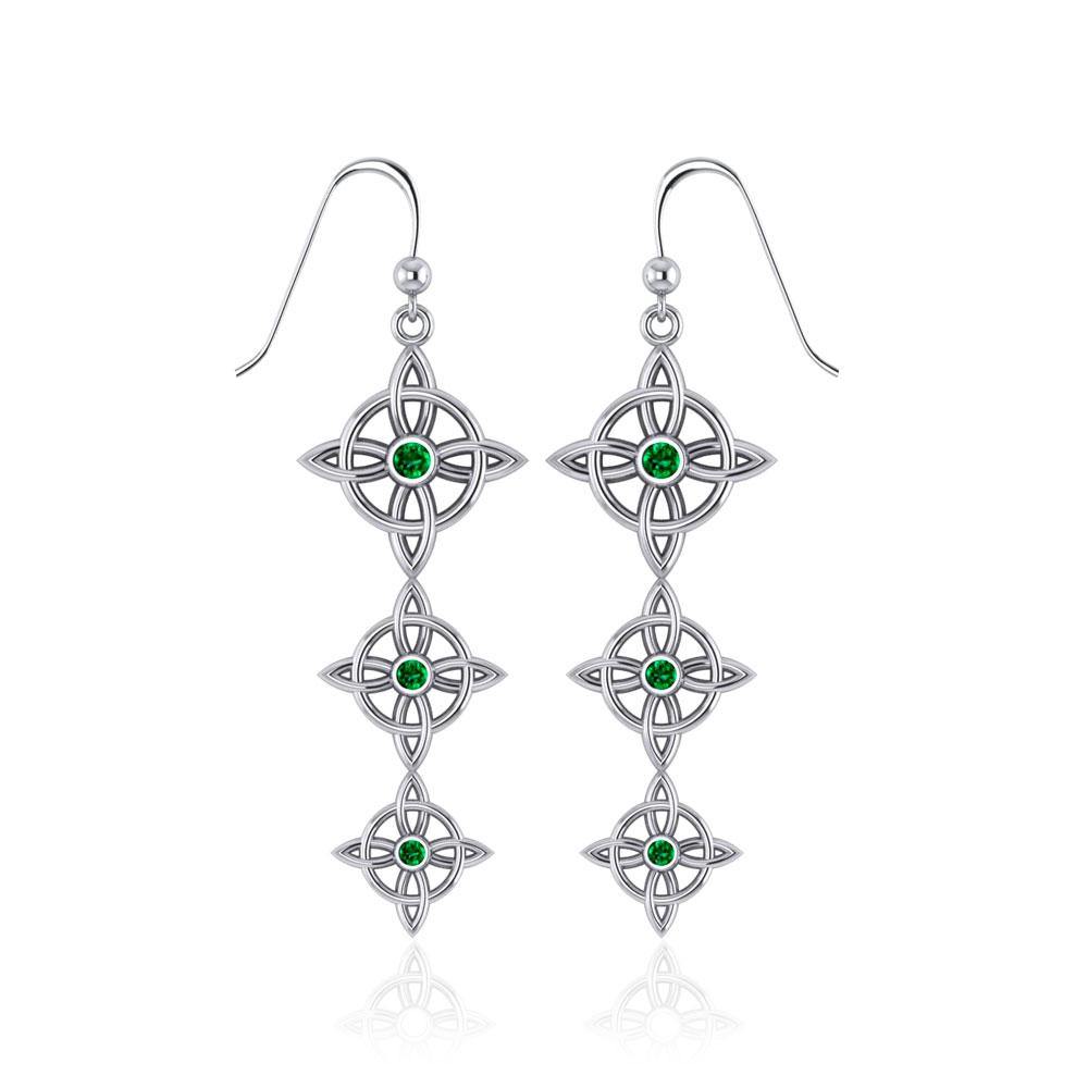 Danu Quaternary Knot Earrings TER552 - Jewelry