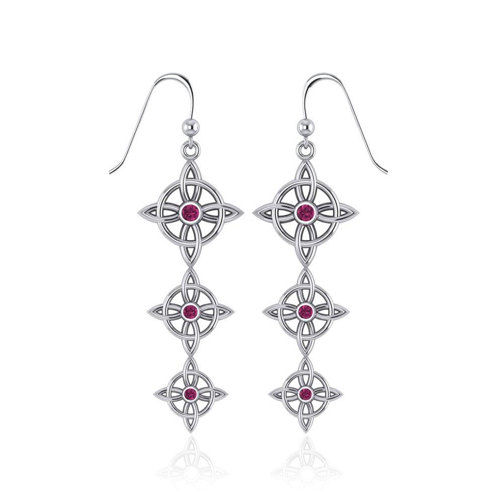 Danu Quaternary Knot Earrings TER552 - Jewelry