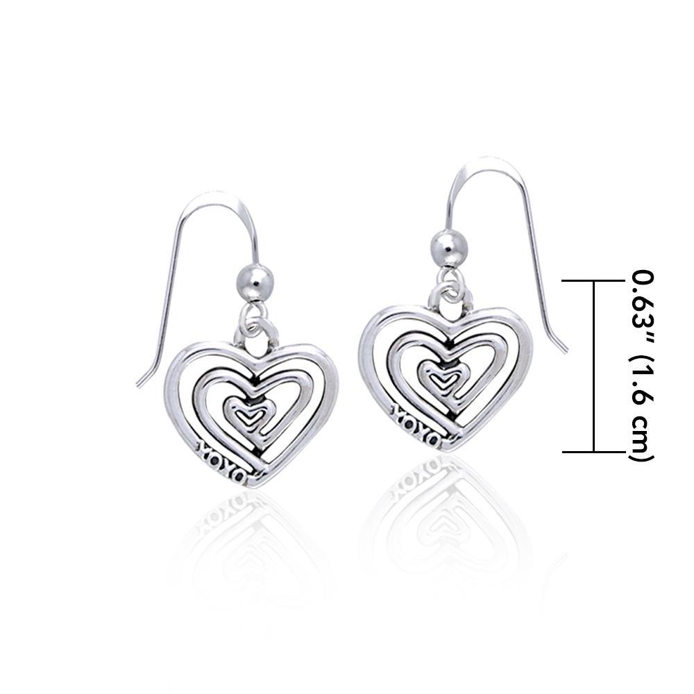 Full of Spiral Hearts ~ Sterling Silver Jewelry Earrings TER915 - Jewelry