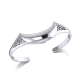 Crescent Moon Celtic Cuff Bracelet TMD063 - Jewelry