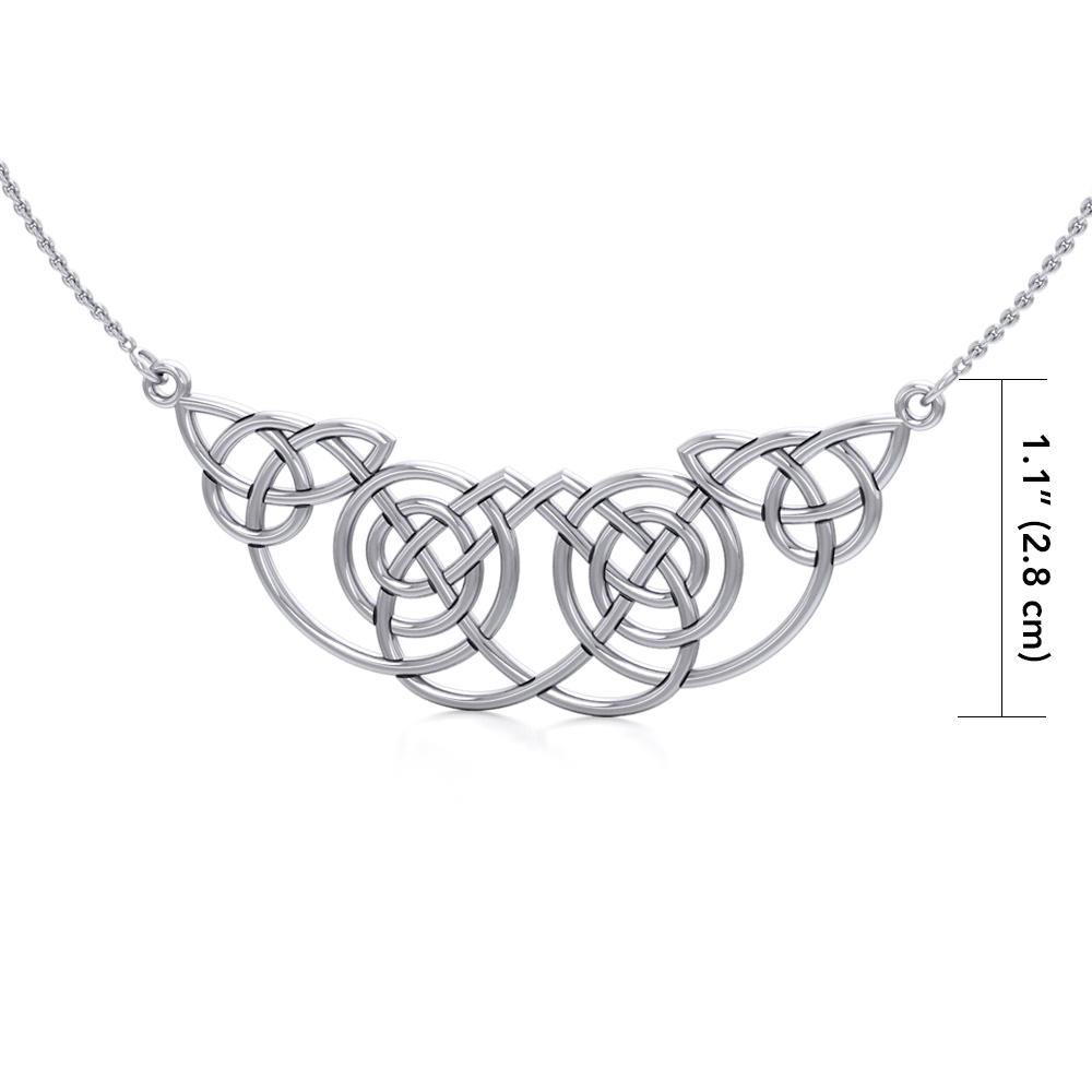 Celtic Knotwork Silver Necklace TN002 - Jewelry