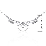 Celtic Knotwork Silver Necklace with Charm Holder TN121 - Jewelry