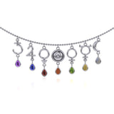 The Universe Energizes Sterling Silver Necklace with Gemstone TNC013