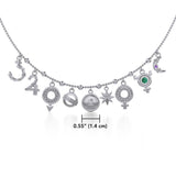 Alchemy of the Planet Silver Necklace with Gemstone TNC457 - Jewelry