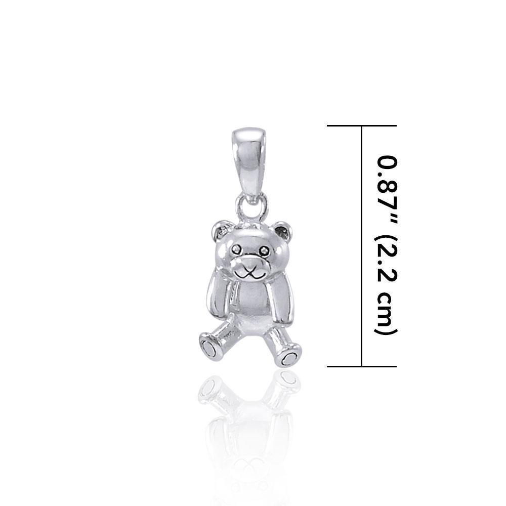 Cutie Bear Silver Pendant TP1191 - Jewelry