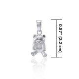 Cutie Bear Silver Pendant TP1191 - Jewelry