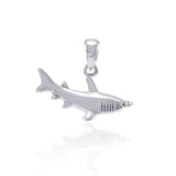 Explore the sea and start the journey ~ Sterling Silver Jewelry Hammerhead Shark Pendant TP2672 - Jewelry