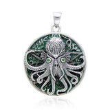 Great Cthulhu Silver Pendant by Oberon Zell TP3285 - Jewelry