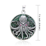 Great Cthulhu Silver Pendant by Oberon Zell TP3285 - Jewelry