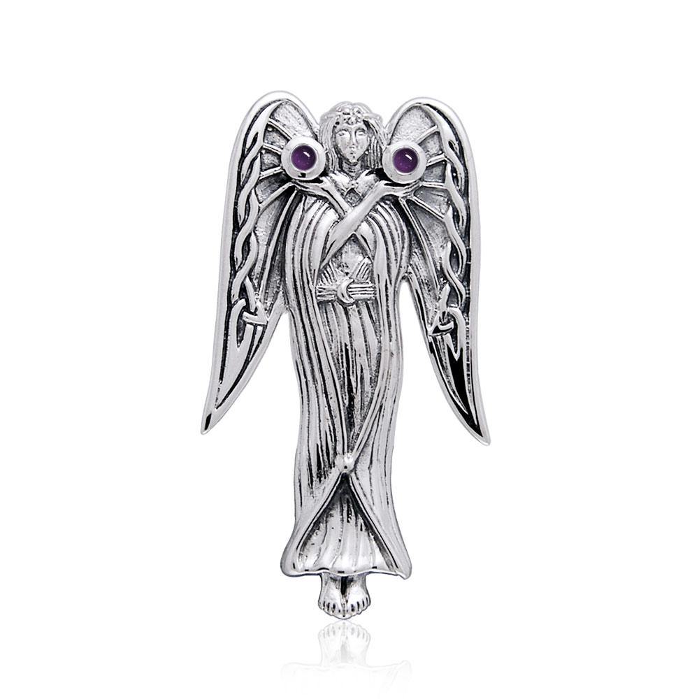 Inspirational Angel Silver Pendant TPD124 - Jewelry