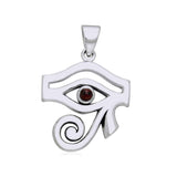 Eye of Horus Sterling Silver Pendant With Gemstone TPD1717
